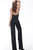 Jovani - M65548 Plunging V-Neck Collared Jumpsuit Special Occasion Dress