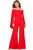 Jovani Off Shoulder Jersey Jumpsuit 39598 1 pc Burgundy in size 0 Available CCSALE 0 / Burgundy