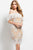 Jovani Off Shoulder Lace Fitted Cocktail Dress 49816 - 1 pc Off-White/Nude In Size 6 Available CCSALE 6 / Off-White/Nude