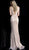 Jovani - Plunging V-Neck Sequin Low V-Back Sheath Evening Dress 62507 - 2 pcs Champagne in Size 00 and 1 pc Rose in Size 0 Available CCSALE