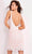 Jovani - Plunging V-Neck Sequined Dress 2667SC - 1 pc Blush/White In Size 10 Available CCSALE 10 / Blush/White