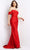 Jovani - Ruched Mermaid Gown JVN07640SC - 1 pc Coral In Size 10 Available CCSALE 10 / Coral