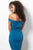 Jovani - Ruched Off-Shoulder Tulip Cocktail Dress JVN62598 - 1 pc Teal In Size 4 Available CCSALE 4 / Teal