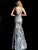 Jovani - Sequin Adorned Mermaid Evening Gown 65385SC - 1 Pc Light Blue/Nude in Size 2 Available CCSALE