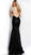 Jovani - Sequined Backless Mermaid Gown 59691 - 2 pcs Black In Size 4 Available CCSALE 4 / Black