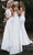 Jovani - Strapless Bow Accent Long Sheath Evening Gown 1092SC - 1 pc White In Size 2 Available CCSALE 2 / White