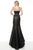 Jovani - Strapless Pleated Surplice High Low Dress 64140 - 1 pc Black In Size 12 Available CCSALE 12 / Black