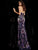 Jovani - Strapless Sequined Velvet Trumpet Dress 62026 - 1 pc Black/Multi-Color In Size 14 Available CCSALE 14 / Black/Multi-Color