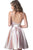 Jovani - Strappy Plunge A-line Dress JVN3780 - 1 pc Blush In Size 14 Available CCSALE 14 / Blush