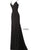 Jovani - Studded V-Neck Jersey Trumpet Evening Gown 63563SC CCSALE