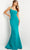 JVN BY Jovani JVN08327 - One Shoulder Mermaid Prom Gown Evening Dresses 00 / Jade