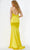 JVN BY Jovani JVN08595 - Deep V-Neck Seamed Prom Gown Special Occasion Dress