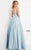 JVN by Jovani - JVN2206 Floral Embroidered V-Neck Ballgown Ball Gowns