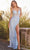 JVN BY Jovani JVN22343 - Sleeveless Corset Bodice Prom Gown Special Occasion Dress 00 / Light-Blue