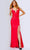JVN BY Jovani JVN24198 - Sleeveless Strappy Back Prom Gown Special Occasion Dress 00 / Red