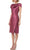 Kay Unger 5511122 - Pleated Cap Sleeve Knee-Length Dress Special Occasion Dress
