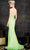 La Femme - 11760 Ladder Strapped Halter Plunge Long Gown Special Occasion Dress