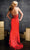 La Femme - 11763 Ladder Strapped Deep Halter Style Gown Special Occasion Dress