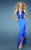 La Femme - 12278 Halter V Neck High Low Mermaid Prom Dress Special Occasion Dress