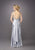 La Femme - 12396 Ruched V-neck Long A-line Dress Special Occasion Dress