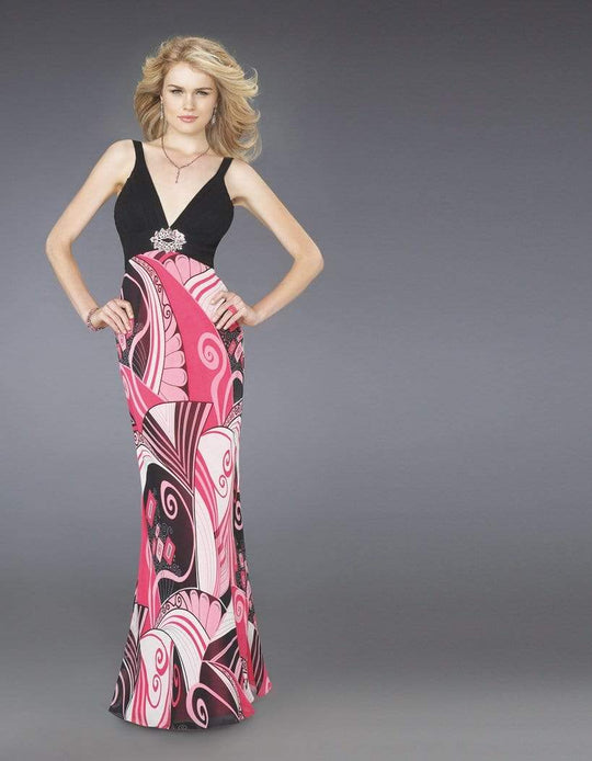 La Femme - 14271 Long with Multi-Colored Skirt