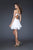 La Femme - 16060 Glittering Asymmetrical Strap Sweetheart Party Dress Special Occasion Dress