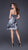 La Femme - 16859 Zebra-inspired Rhinestone-accented V-Neck Chiffon A-line Dress Special Occasion Dress
