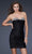 La Femme - 16937 Rhinestone-Crusted Sweetheart Sheath Cocktail Dress Cocktail Dresses 00 / Black