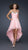 La Femme - 17141 Spaghetti Strap Sparkling Sweetheart Bust Hi-Low Style Dress Special Occasion Dress 00 / Cotton Candy Pink