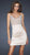 La Femme - 17721 Dazzling Beaded and Pleated V-Neck Column Dress Special Occasion Dress 00 / Nude