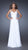 La Femme 19882 Lace Ornate Sleeveless Chiffon Gown in White CCSALE