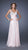 La Femme - 20203 Rhinestone Embellished Sweetheart Chiffon A-line Gown Special Occasion Dress 00 / Blush