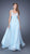 La Femme - 20203 Rhinestone Embellished Sweetheart Chiffon A-line Gown Special Occasion Dress 00 / Powder Blue