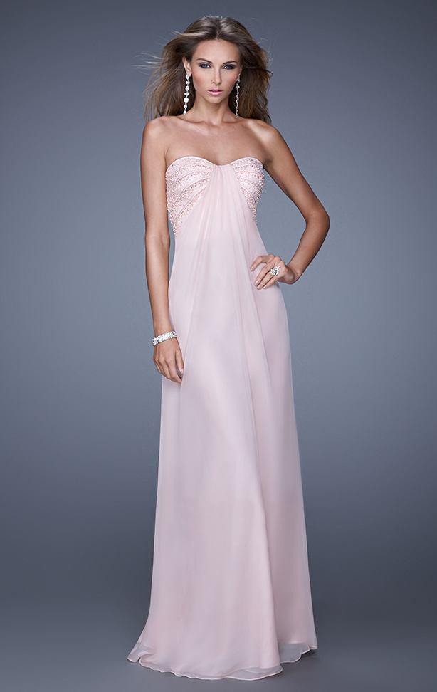 La Femme - 20850SC Embellished Strapless Evening Dress - 1 pc Blush In Size 10 Available CCSALE 10 / Blush