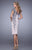 La Femme - 21683SC Cap Sleeve Floral Lace Appliqued Sheath Dress CCSALE