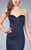 La Femme - 23197 Tuck-Sculpted Satin Sweetheart Long Evening Gown Special Occasion Dress