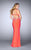 La Femme - 23586 Bejeweled Sleeveless V-neck Long Jersey Dress Special Occasion Dress