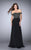 La Femme - 23644 Opulent Off-Shoulder Beaded Long Evening Gown Special Occasion Dress