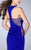 La Femme - 23665 Halter Style Sheer Side Cutouts Long Jersey Prom Dress Special Occasion Dress