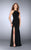 La Femme - 23737 Exquisite Gilt Embellished Long Evening Gown Special Occasion Dress