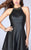 La Femme - 23790 Gilded High Jewel Short Leather Cocktail Dress Special Occasion Dress