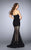 La Femme - 23867 Sheer Tailored Mermaid Long Evening Gown Special Occasion Dress