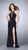 La Femme - 23989 Seductive Lace Up Front Neck Jersey Dress Special Occasion Dress