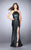 La Femme - 24022 Bold High Neck Leather Dress Special Occasion Dress