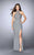 La Femme - 24084 Elegant Beaded High Neck Long Dress Special Occasion Dress