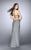 La Femme - 24084 Elegant Beaded High Neck Long Dress Special Occasion Dress