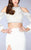 La Femme - 24116 Classy Lace Split Shoulder Jewel Long Evening Gown Special Occasion Dress