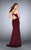 La Femme - 24150 Sleeveless V-neck Long Satin Dress Special Occasion Dress