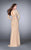 La Femme - 24175 Sparkling Long Sleeve Cropped Top Prom Dress Special Occasion Dress