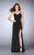 La Femme - 24263 Strappy Back Sweetheart Long Jersey Prom Dress Special Occasion Dress 00 / Black